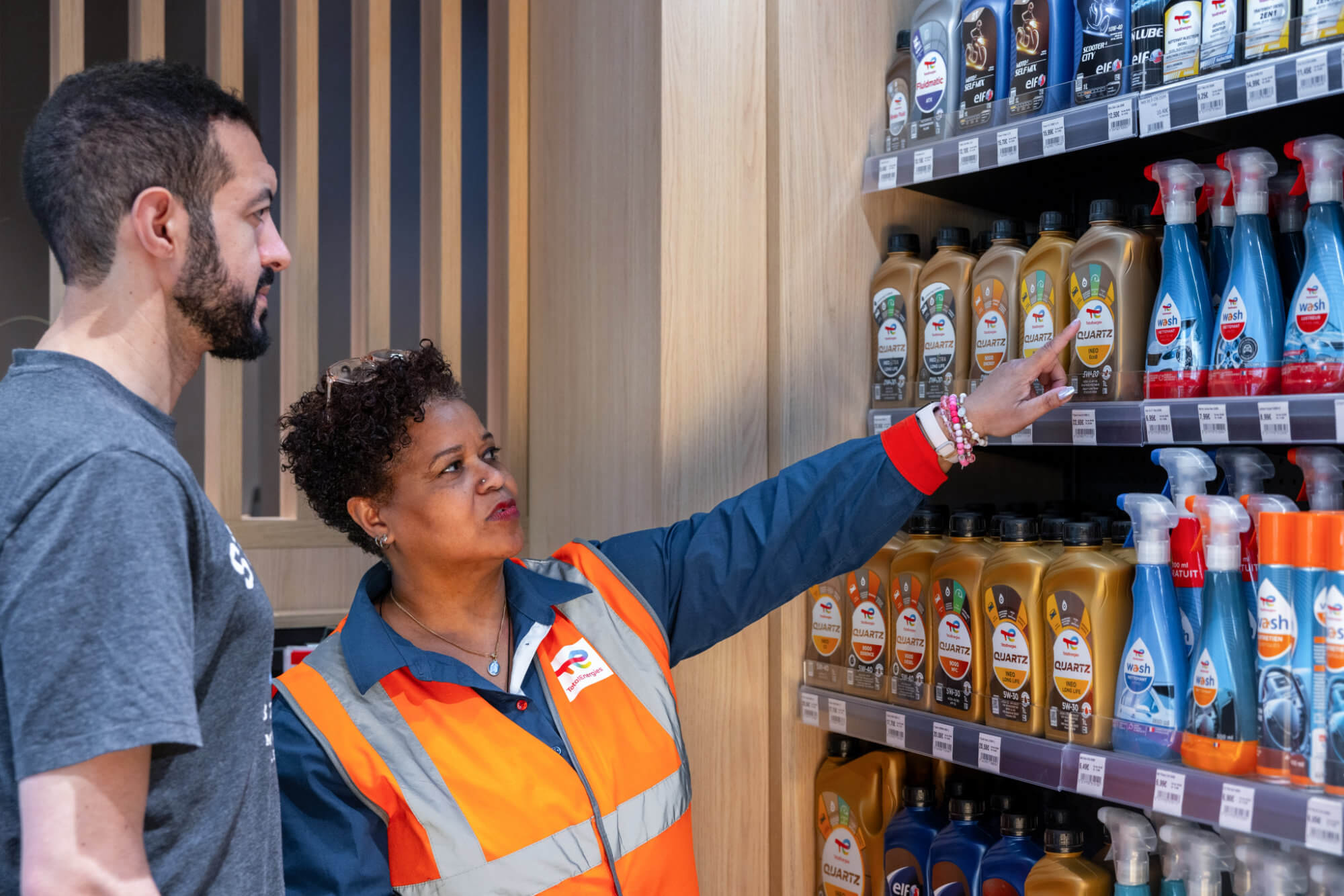 Produits de lavage, station Wash TotalEnergies